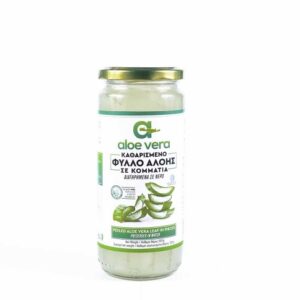 Organic aloe vera in crystal cubes (500ml)